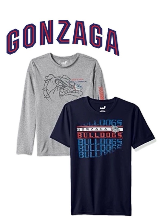 Gen2 Other - NWT Lot of 2x [Gen2] Gonzaga Bulldogs NCAA Performance Shirts Youth L (14/16)